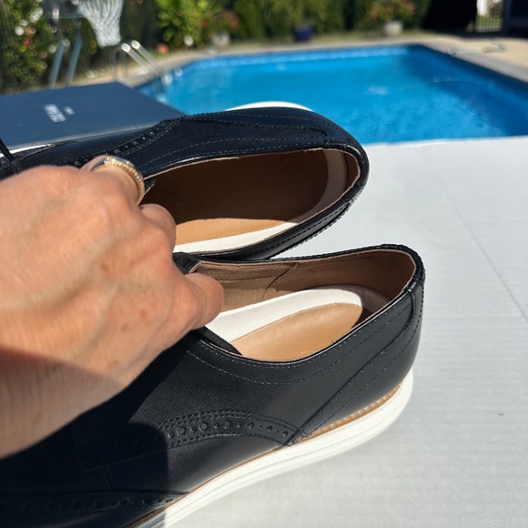 Cole Haan Black Wingtip Oxford Men’s 11 Barely Worn Shoes - Picture 5 of 10